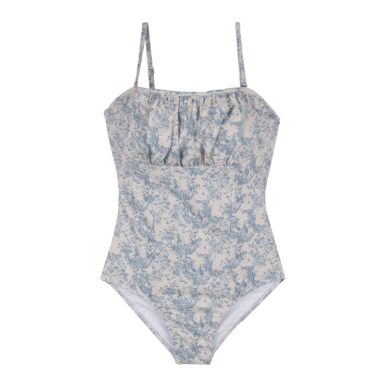 One-piece triangle swimsuit for women
