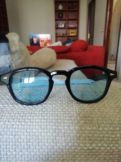 Fashion Johnny Depp Style Round Sunglasses Clear Tinted Lens Brand Design Party Show Sun Glasses Oculos De Sol