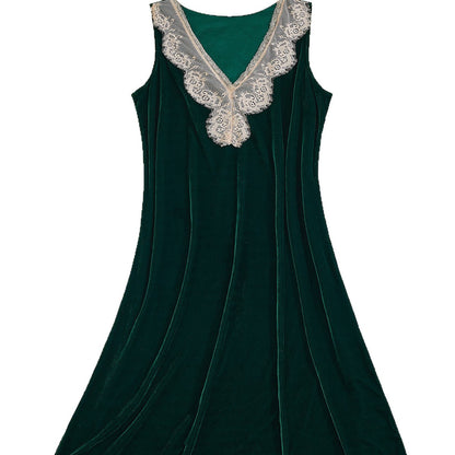 V-neck long dress