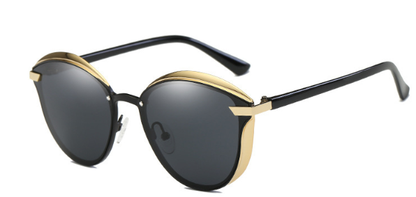 BARCUR Fashion Polarized Women Sunglasses Round Sun Glass Ladies Lunette De Soleil Femme