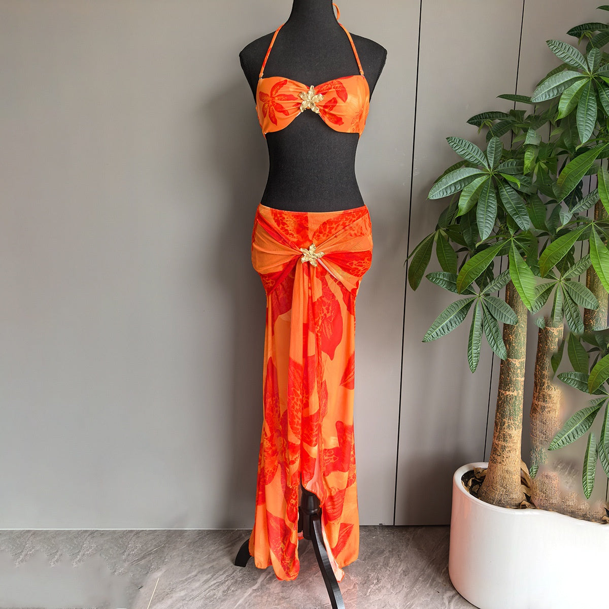 Bikini Printed Separated Women's Swimsuit