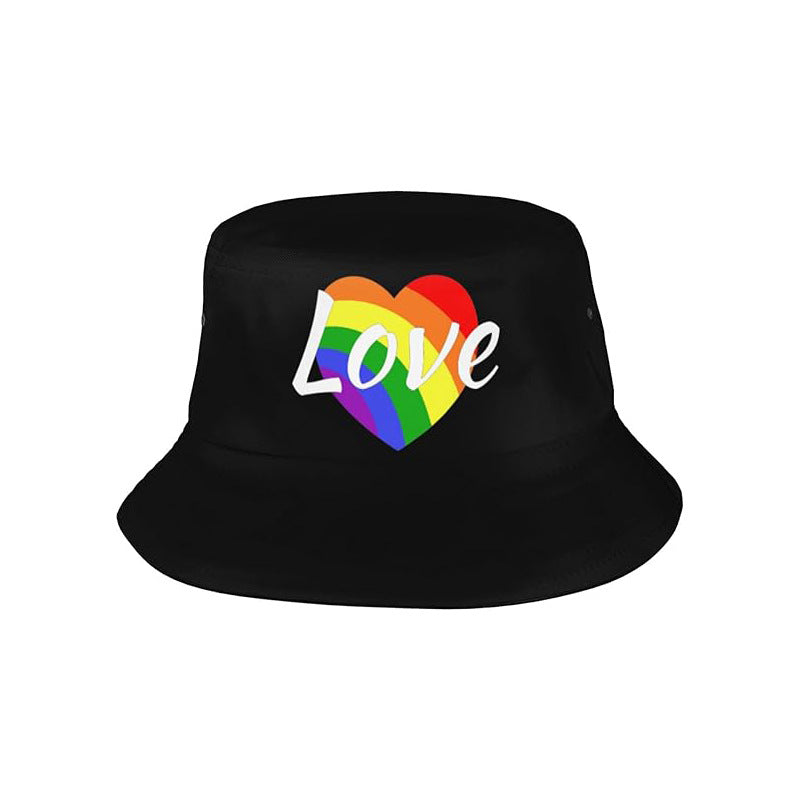 pride Proud Moon Rainbow flag hat Sunshade Fisherman hat LGBT holiday decorations customized