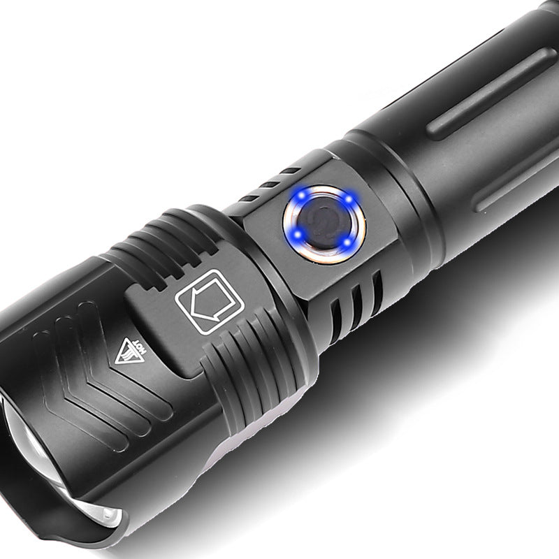 Xhp90 Zoomable Xhp99 Outdoor Beam Flashlight USB Rechargeable