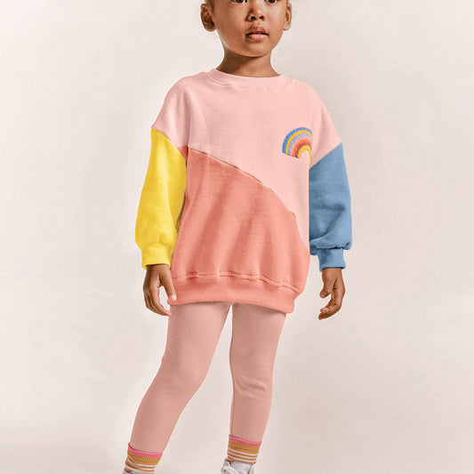 Adorable Kids' Outfit with Embroidered Towel Fabric