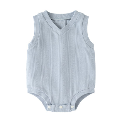 Sleeveless V-neck jumpsuit