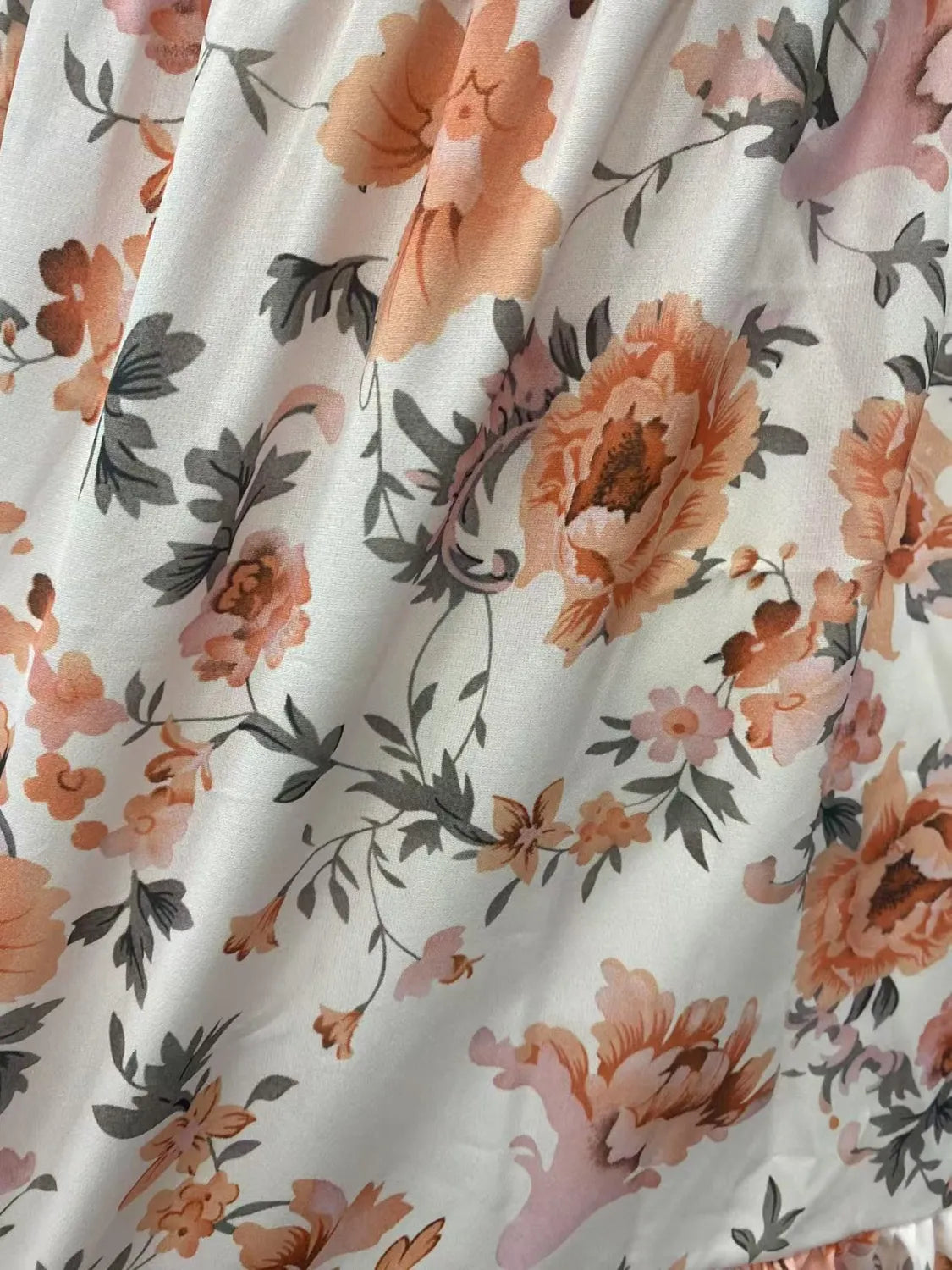 Smocked Floral Square Neck Cami Dress