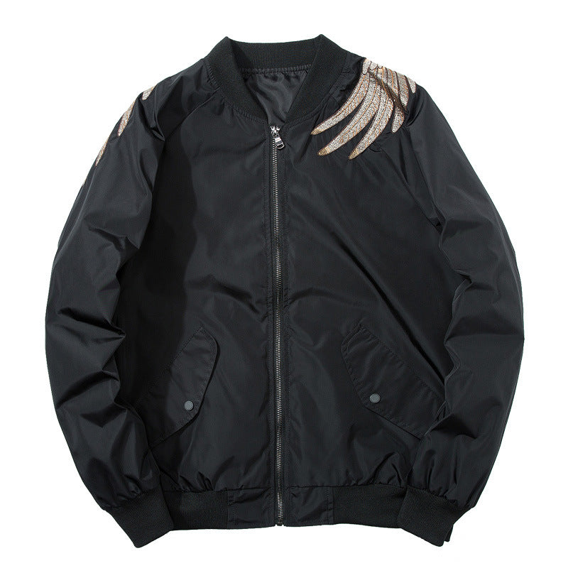 Street Style Yokosuka Embroidered Jacket Men's Ukiyo-e Phoenix Embroidery Baseball Jacket MA-1 Jacket
