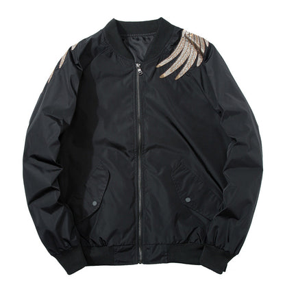 Street Style Yokosuka Embroidered Jacket Men's Ukiyo-e Phoenix Embroidery Baseball Jacket MA-1 Jacket