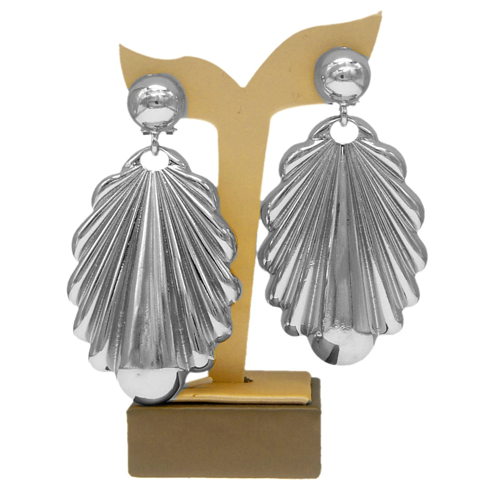 Boucles d'oreilles en alliage de cuivre plaqué or pour femme, grandes boucles d'oreilles percées, document, 03/Party Wear, livraison gratuite