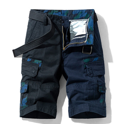 Men's Street Shorts Summer Camouflage Short Casual Cargo Multi-Pocket Cortos Homme Cotton Military Beach Work Brand Pants