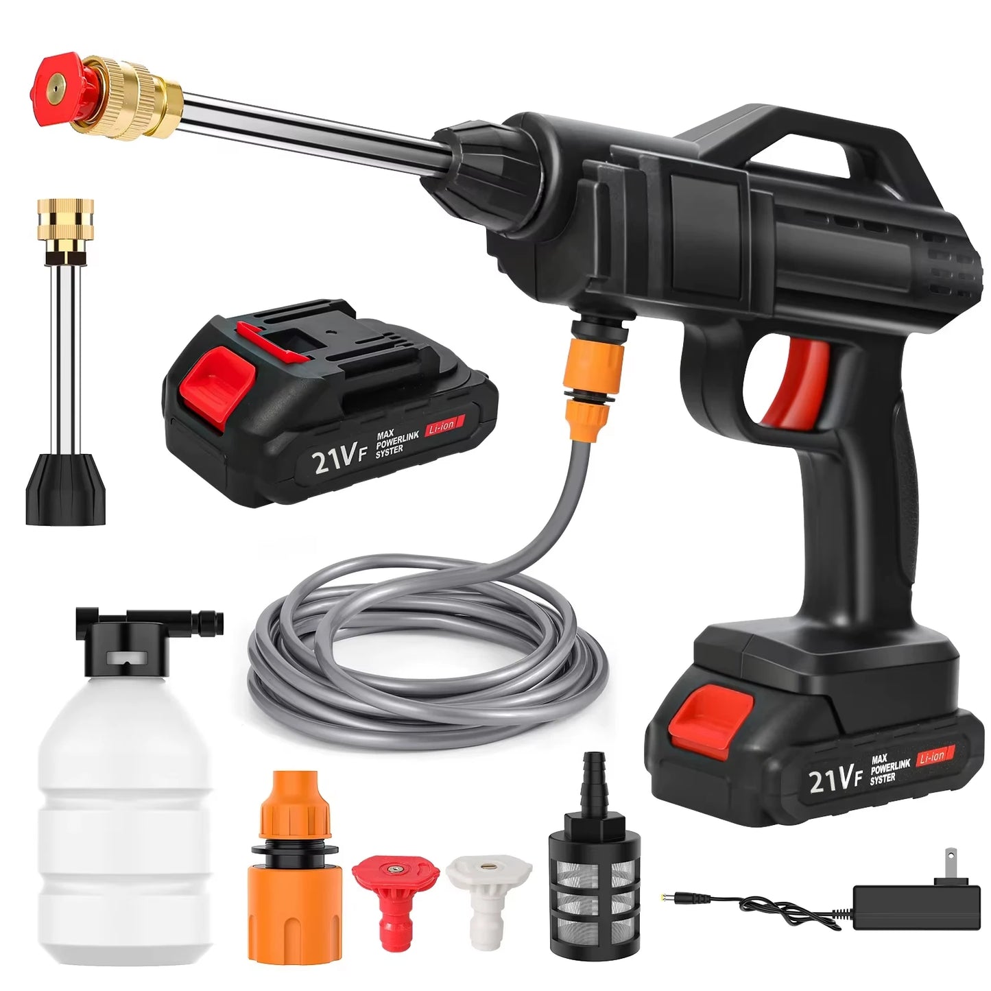 Makita-Nettoyeur haute pression sans fil, 50 bars, odorà eau, lavage de voiture, machine à livres, batterie 21V