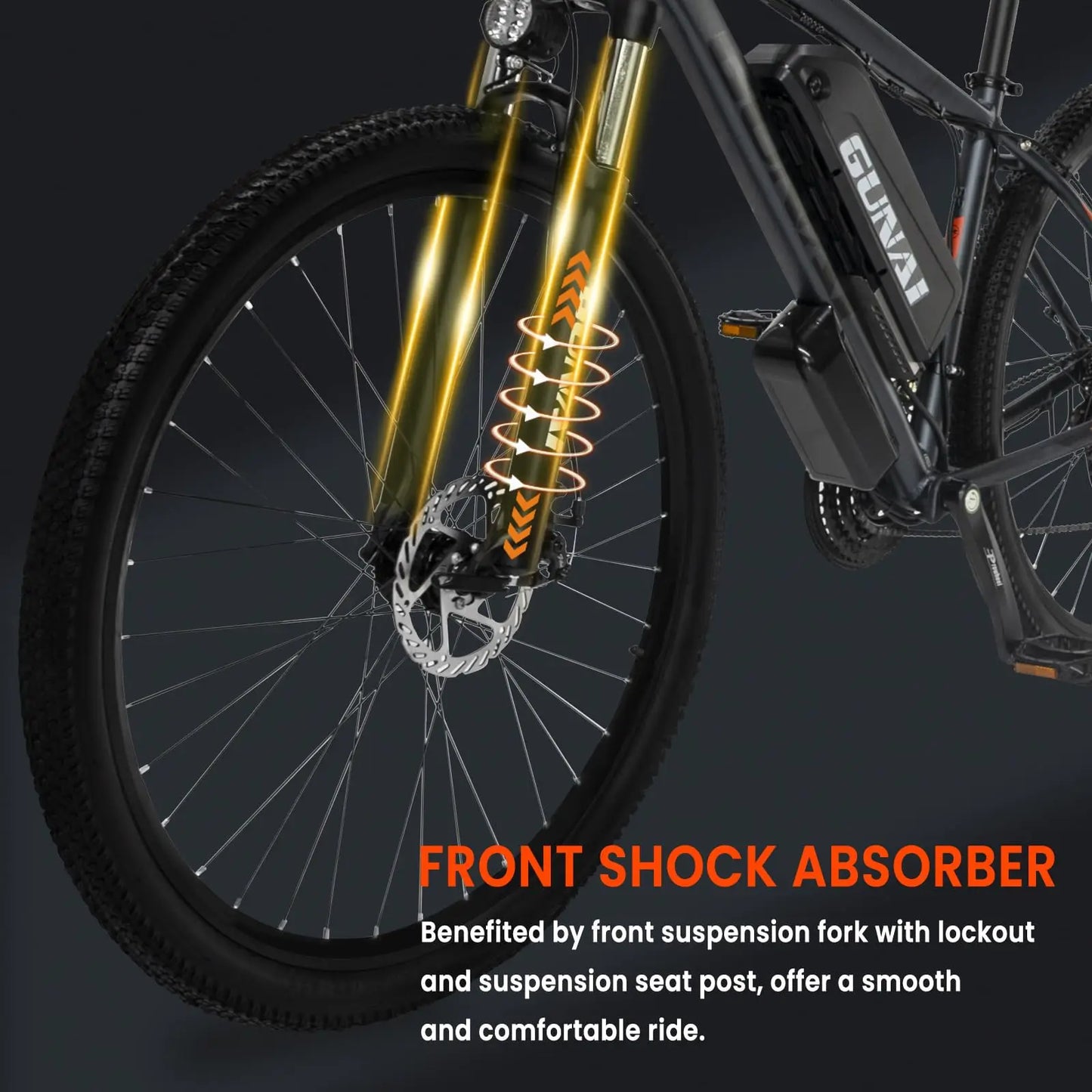 GUNAI GN29 vélo électrique adulte 750W vélo de route électrique 48V 15Ah vtt e-bike 29 "montagne Ebike 50 KM/H vitesse maximale