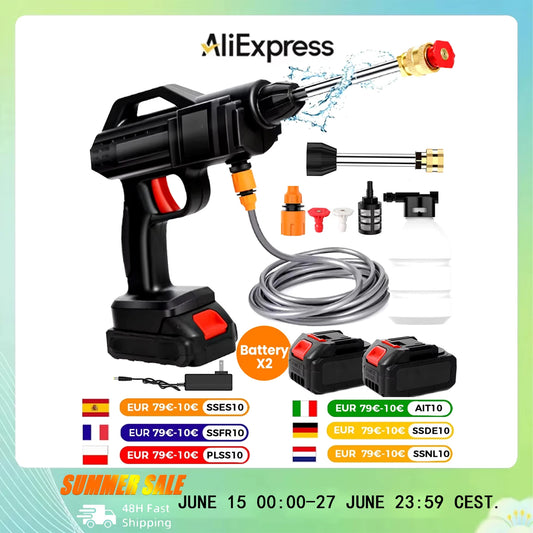 Makita-Nettoyeur haute pression sans fil, 50 bars, odorà eau, lavage de voiture, machine à livres, batterie 21V