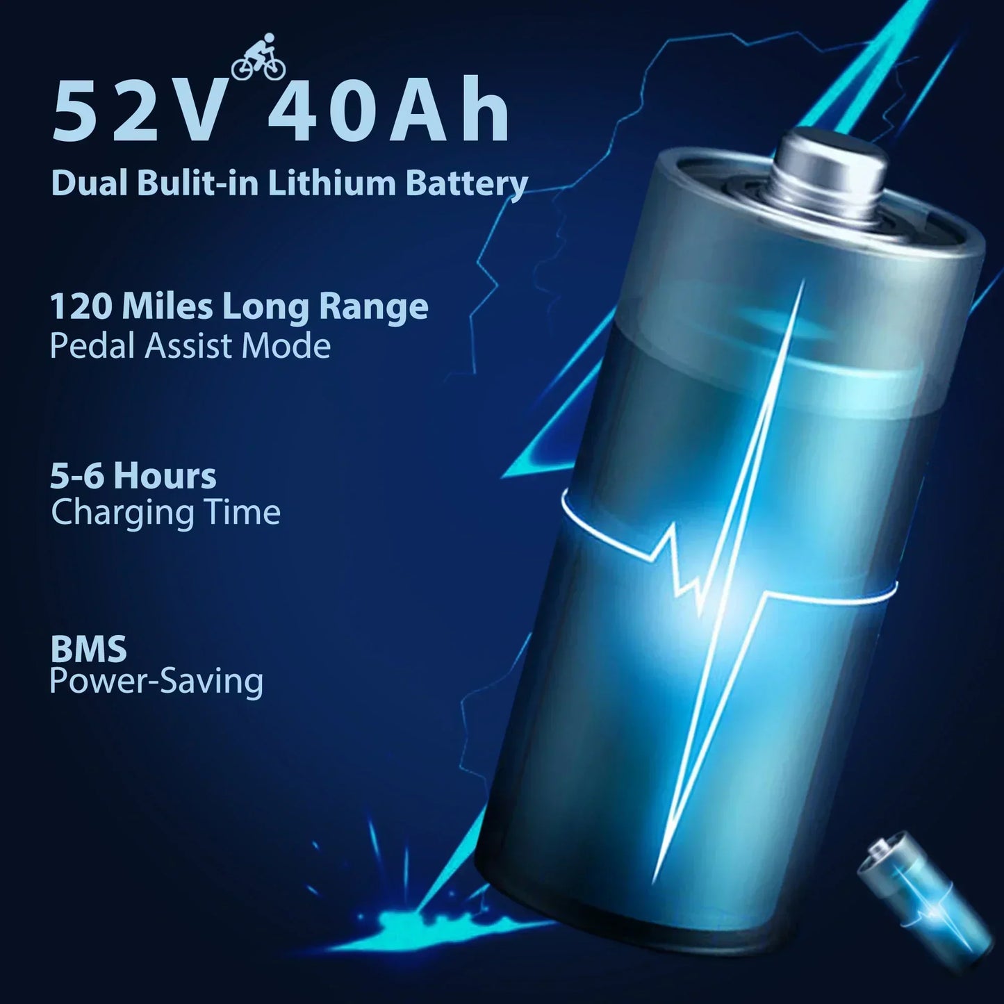 Ridstar Q20 vélo électrique 2000W 52V 40AH étanche puissant double moteur 20*4.0 gros pneu pour vélo électrique de montagne pour adulte