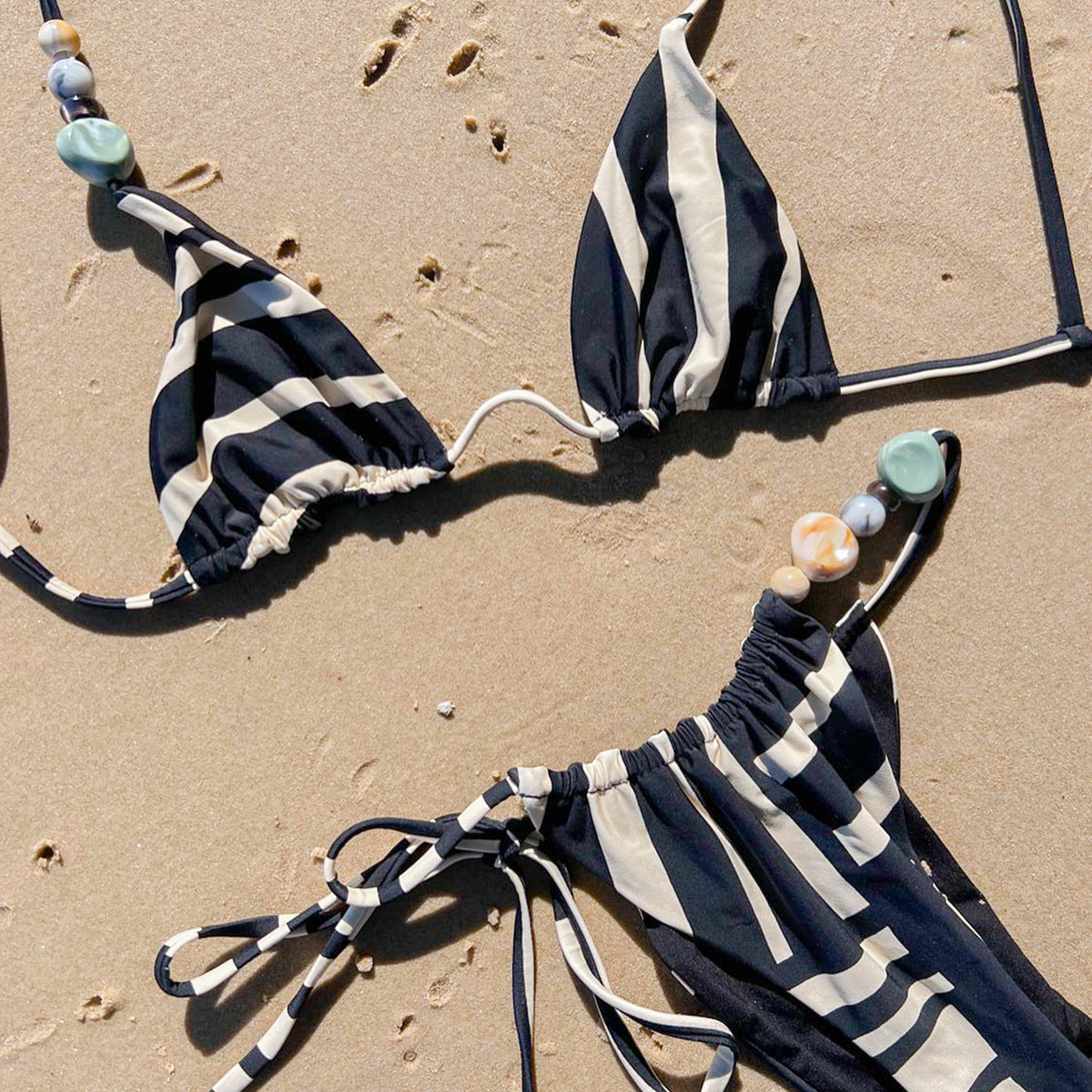 Bikini with Splicing Design for Women's Swimsuit