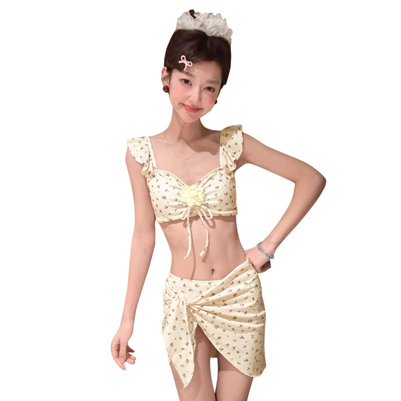 One-Piece Swimwear Women's Sexy Bikini Three-Piece Set