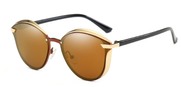 BARCUR Fashion Polarized Women Sunglasses Round Sun Glass Ladies Lunette De Soleil Femme
