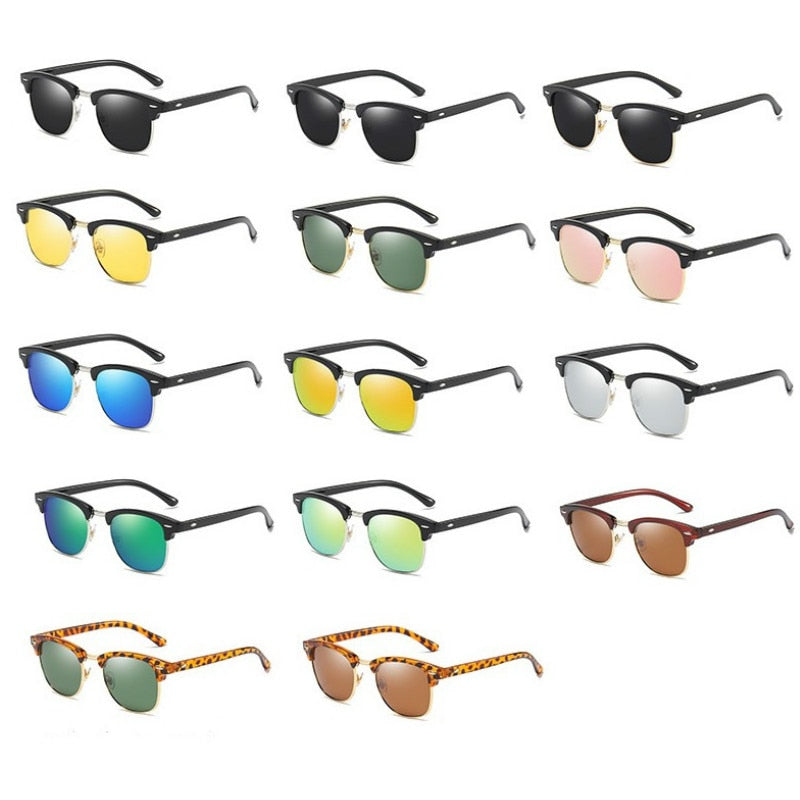 Classic Sunglasses Men's Women Square Polarized Sun glasses Men Oculos De Sol Gafas UV400 Retro Eyewear