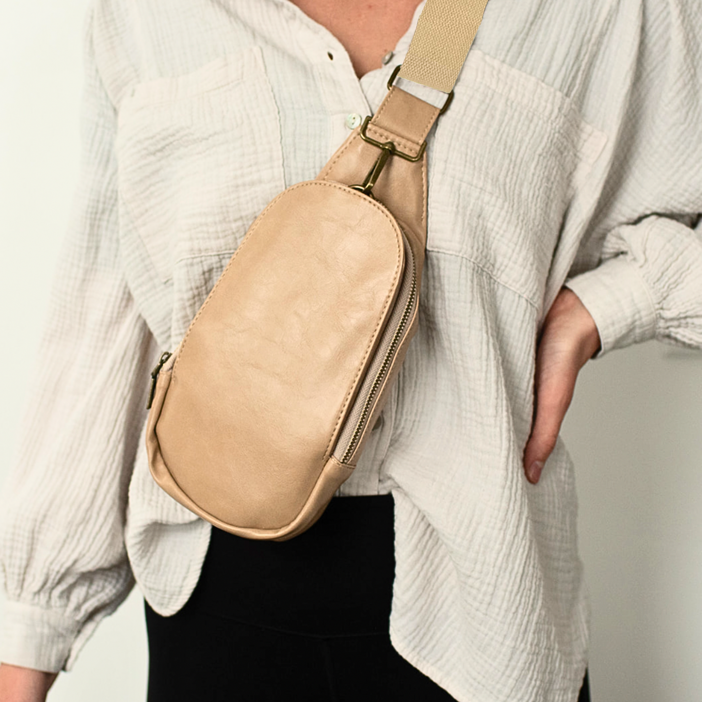 Crossbody bag baby pouch