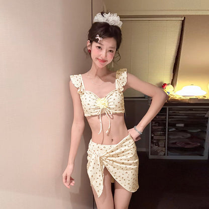 One-Piece Swimwear Women's Sexy Bikini Three-Piece Set