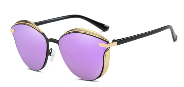BARCUR Fashion Polarized Women Sunglasses Round Sun Glass Ladies Lunette De Soleil Femme
