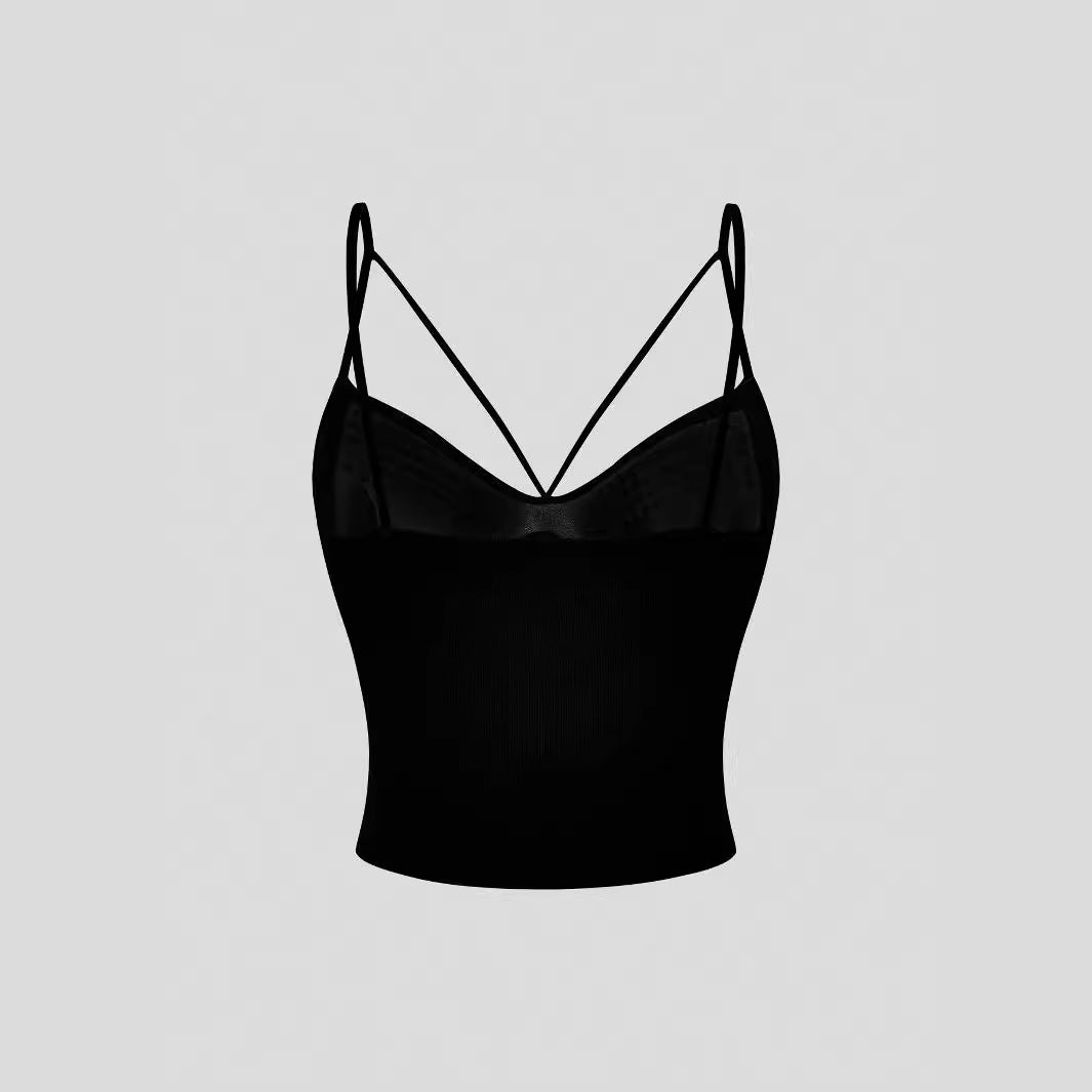 V-neck sleeveless top