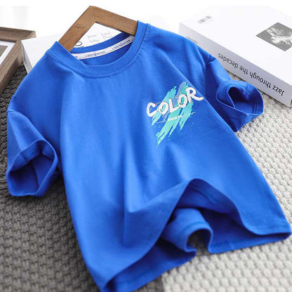 Boy's Short Sleeve T-Shirt Children's Half Sleeve Top