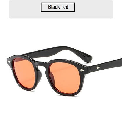 Fashion Johnny Depp Style Round Sunglasses Clear Tinted Lens Brand Design Party Show Sun Glasses Oculos De Sol