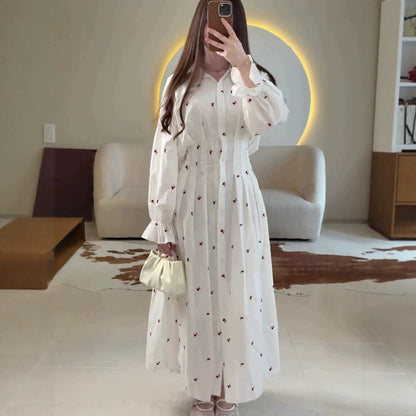 robe à revers à manches longues