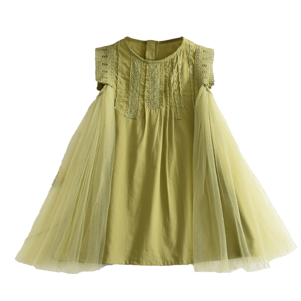 Children's Dress for Girls, Summer Fashion Chic Long Dress, Elegant Princess Dress for Kids