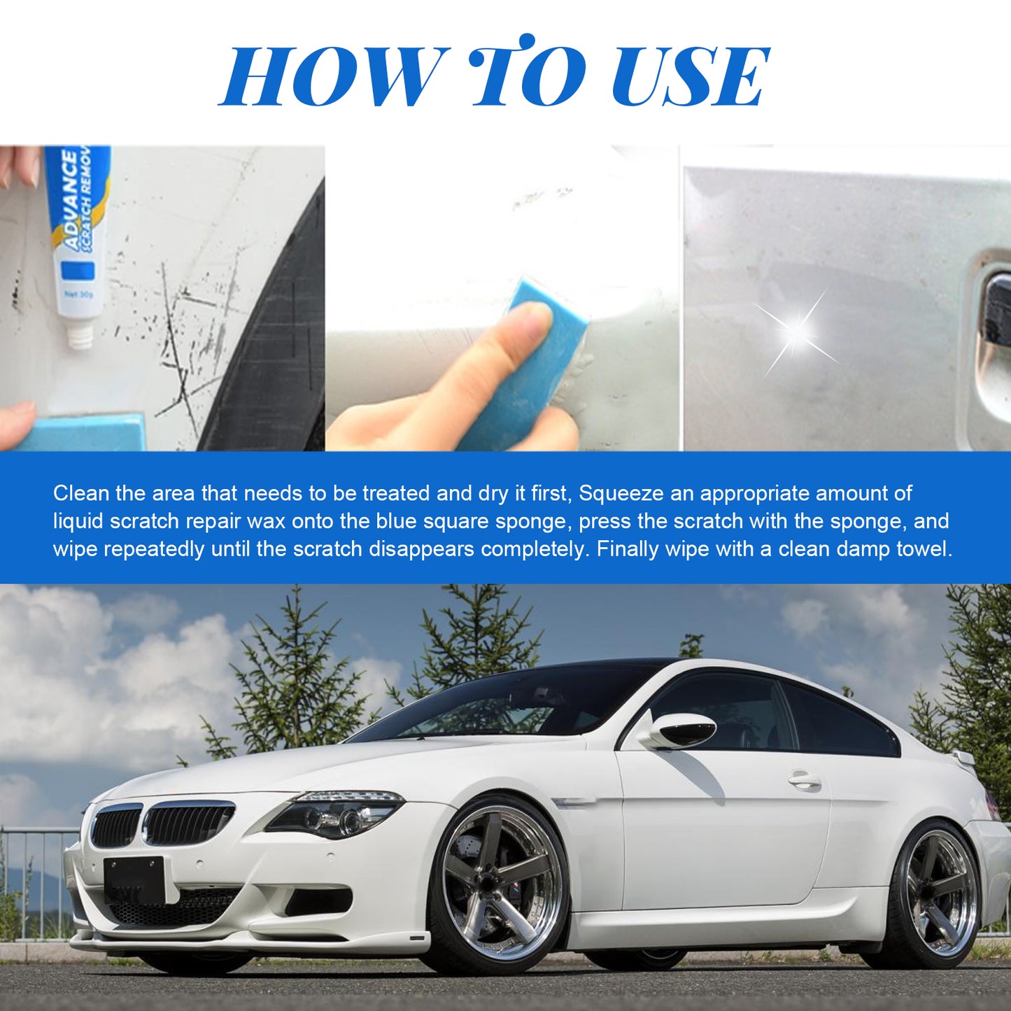 Rayhong Advance Car Scratch Remover Ser, Automotive Finish Cleaning And Polishing Scratch Repair Cream