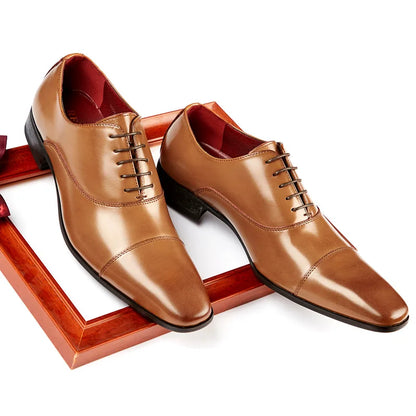 2025 affaires nouvelle mode hommes chaussures habillées en cuir hommes mariage Oxford chaussures à lacets costume de bureau hommes chaussures décontractées de luxe formel
