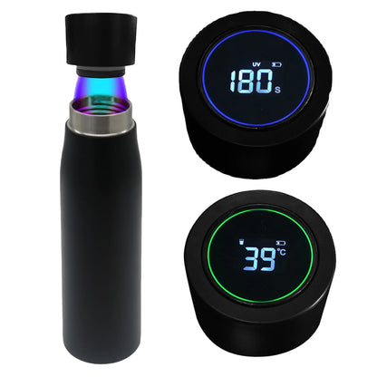 Water Bottle UV Purifier Self Cleaning and Insulated with USB-C and Customizable Logo