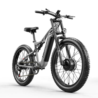 EU USA UK Warehouse 26 Inch Dual Motor Electric Bicycle 48V 17.5Ah Battery Shengmilo S600 Electric Bike 2000W