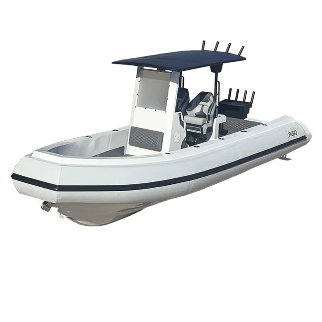 High Speed 700 23ft Aluminum RIB Double Hull Orca/Hypalon/PVC Inflatable Boats Deep Sea Fishing Family Boat