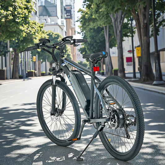 EU/US Warehouse 26 Inch 48v 800w All-Terrain E-Bike Digital 48v 800w Full Suspension Electric City Bike for Adults Travel