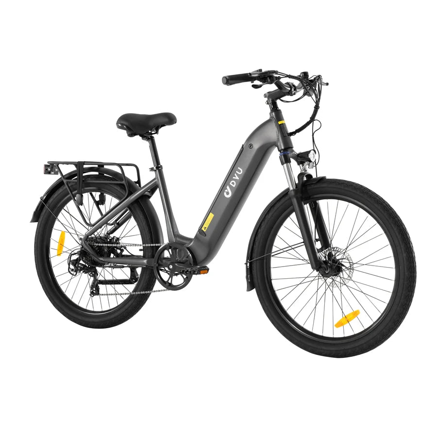 DYU 26 Inch Full Suspension Electric Mountain Bike Sports Fast Aluminum Alloy Frame Electric Fat Tire Bicycle Ebike