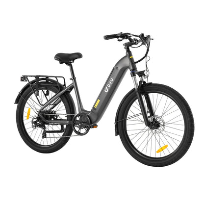 DYU 26 Inch Full Suspension Electric Mountain Bike Sports Fast Aluminum Alloy Frame Electric Fat Tire Bicycle Ebike