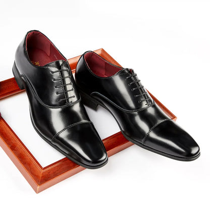 2025 affaires nouvelle mode hommes chaussures habillées en cuir hommes mariage Oxford chaussures à lacets costume de bureau hommes chaussures décontractées de luxe formel