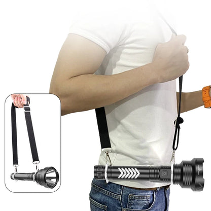 XGardens-Lampe de poche LED aste USB, lanterne en aluminium, fonction Powerbank, torche, batterie 18650 ou 26650, haute qualité, 90.2, 4 cœurs