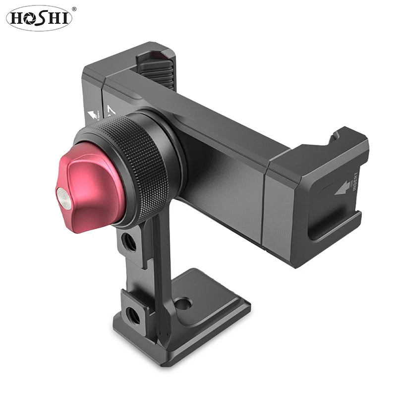 Nouveau support de téléphone en métal Ulanzi ST-27 avec griffe porte-accessoires Arca, fixation rotative à 360°, compatible iPhone et smartphones Android.