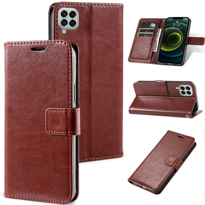 Étui portefeuille classique en cuir pour téléphone Samsung Galaxy A26 A36 5G A56 A16 4G A06 M15 F15 M55 C55 F55 - Accessoires