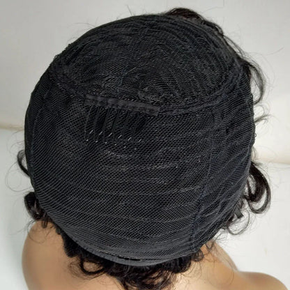 Dream Diana Perruques de cheveux courts bouclés brésiliens Remy Afro perruques bouclées pour femmes Cheveux humains entièrement fabriqués à la machine Perruque Cheveux Humain