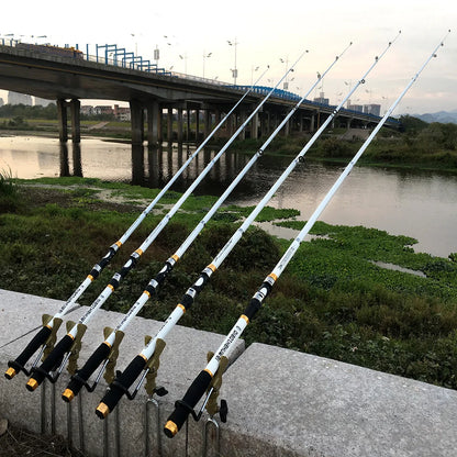 YOUME 2.1M -3.6M Carp Fishing Rod Feeder Hard FRP Carbon Fiber Telescopic Fishing Rod Fishing Pole