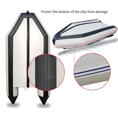 2.3 m 7.5 ft Heat Weld Sealing Process Racing Assault Boat Folding Inflatable PVC Fishing Pontoon Dinghy with Keel Transom