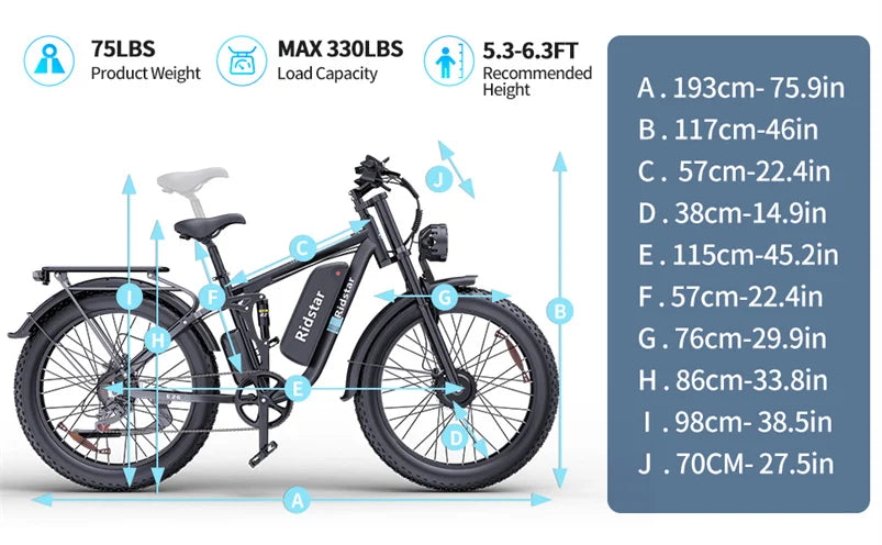 26 Inch 2000w 48v Mid Drive Full Suspension Carton Frame Fat Tire Electric Bike Mountain Cycle Oem Custom Hidden Battery Ebike