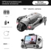 Drone GPS pliable YL059 avec caméra HD FPV, quadricoptère radiocommandé longue portée pour adultes, idéal pour la photographie aérienne en extérieur.