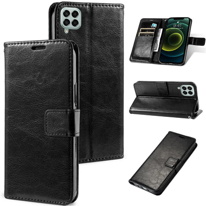Étui portefeuille classique en cuir pour téléphone Samsung Galaxy A26 A36 5G A56 A16 4G A06 M15 F15 M55 C55 F55 - Accessoires