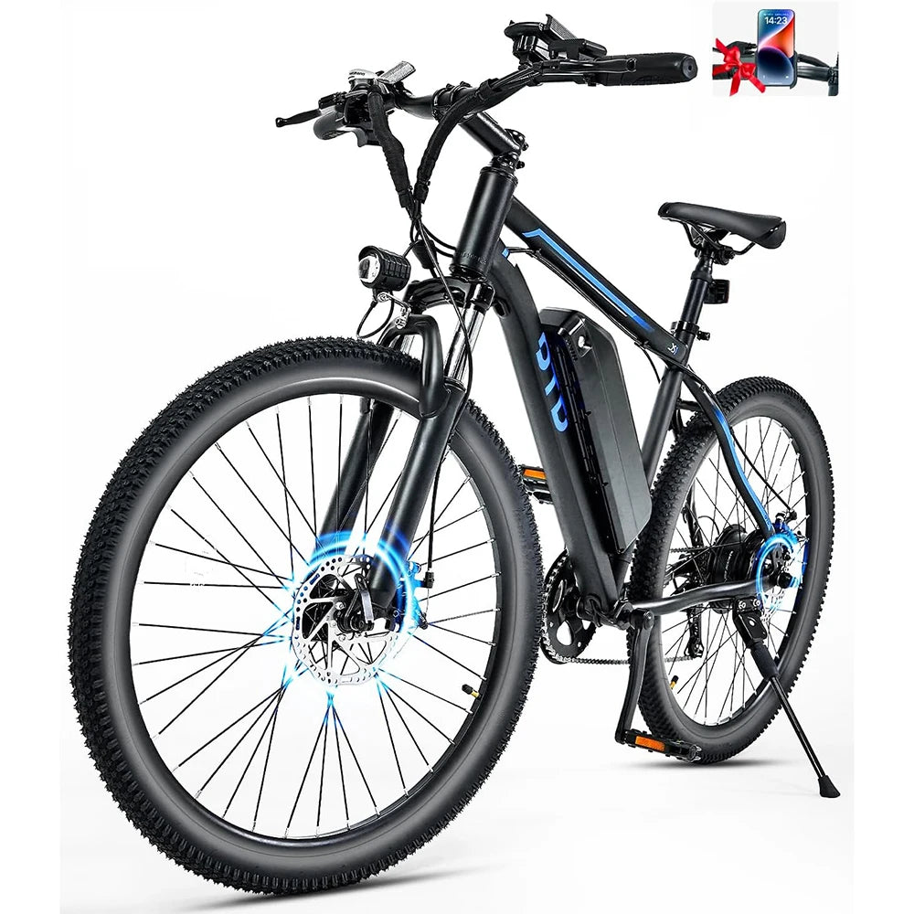EU/US Warehouse 26 Inch 48v 800w All-Terrain E-Bike Digital 48v 800w Full Suspension Electric City Bike for Adults Travel
