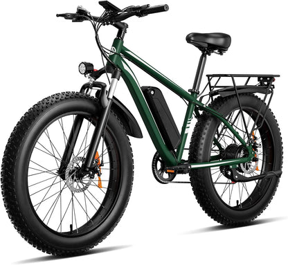OBX EB26 Fast Electric City E-Bike Full Suspension 48v Lithium Battery Power Adultes' Off Road Cargo Fat Tire US Warehouse OEM